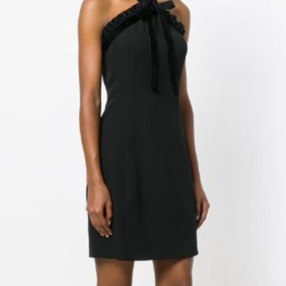 Michael Kors Size 10 Velvet Ribbon Bow Detail Cocktail Dress CUTE